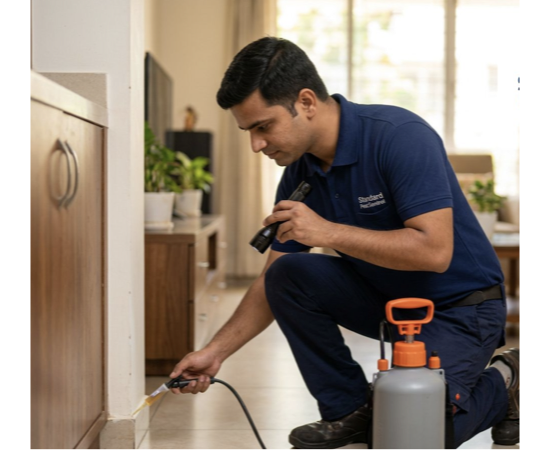 Standard Pest Control team providing pest control services in Bangalore